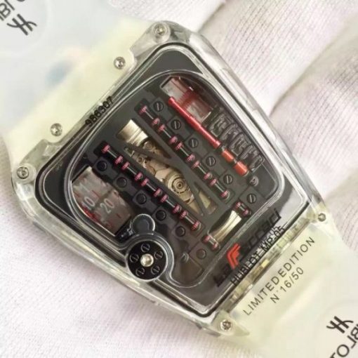 Replica Hublot MP-05 Laferrari Sapphire Limited Edition Skeleton Dial Red - Image 5