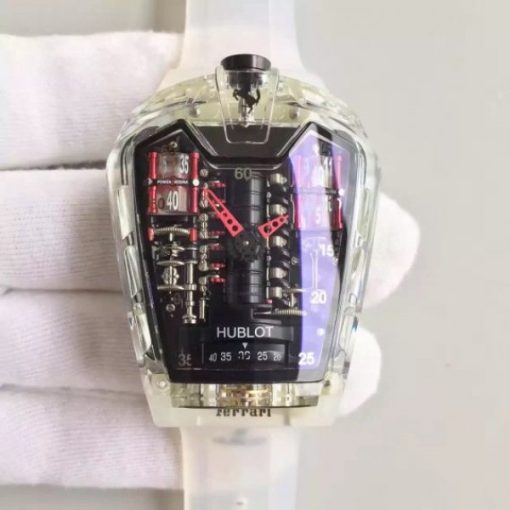 Replica Hublot MP-05 Laferrari Sapphire Limited Edition Skeleton Dial Red