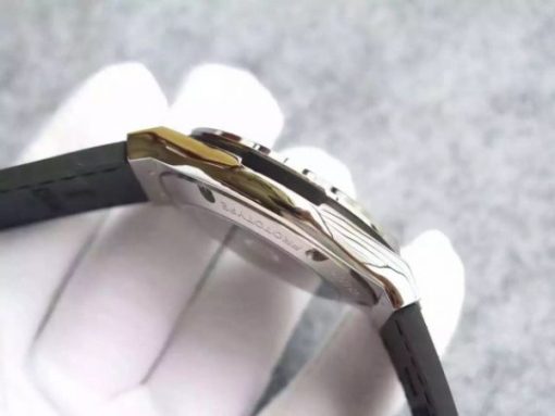 Replica Hublot Classic Fusion Tourbillon 45mm TF Skeleton Dial Black Gummy Strap A23J - Image 6
