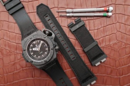 Replica Hublot King Power OceanGraphic 4000 CF V6F White Markers Rubber Strap A7750 - Image 8