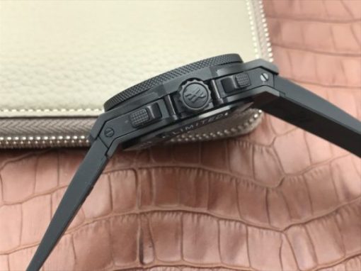 Replica Hublot Big Bang Full Ceramic Maradona Limited Edition Black Gummy Strap A7750 - Image 4