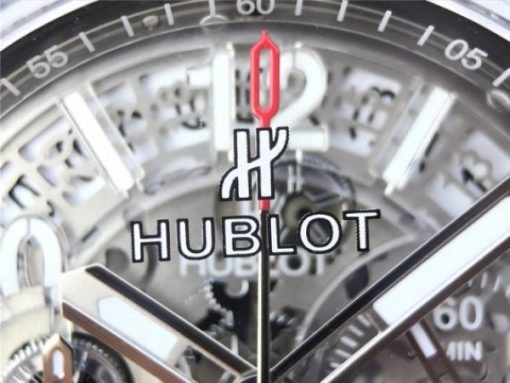 Replica Hublot Big Bang Unico Sapphire Plastic Case Skeleton Dial White Rubber Strap Jap Quartz - Image 4