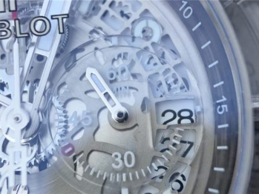 Replica Hublot Big Bang Unico Sapphire Plastic Case Skeleton Dial White Rubber Strap Jap Quartz - Image 7