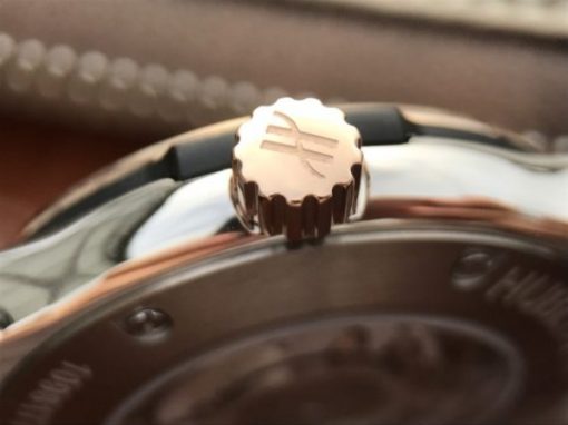 Replica Hublot Classic Fusion 42mm RG JJF White Dial Black Gummy Strap A2892 - Image 9