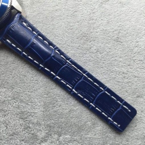 Replica Breitling Super Ocean Heritage Chrono SS Blue Dial SS Leather Strap A7750 - Image 6