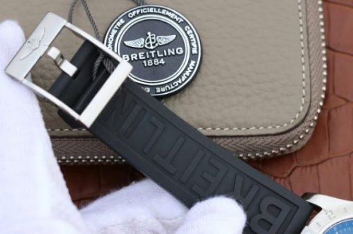 Replica Breitling Avenger GMT SS GF Black Dial On Black Rubber Strap A2836 - Image 7