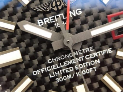 Replica Breitling Avenger GMT PVD GF Carbon Fiber Dial Red Rubber Strap A2836 - Image 11