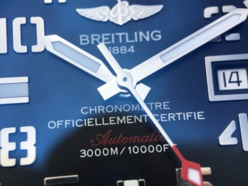 Replica Breitling Avenger II Seawolf SS GF Black Dial Black Rubber Strap A2824 - Image 10