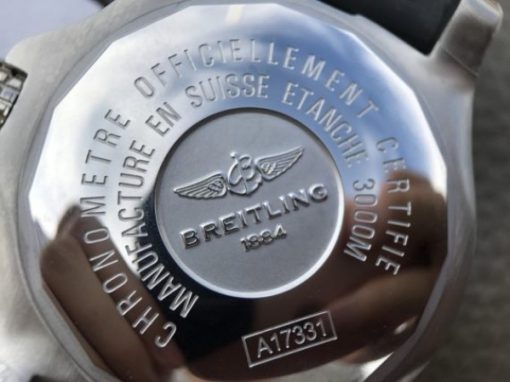 Replica Breitling Avenger II Seawolf SS GF Black Dial Black Rubber Strap A2824 - Image 12