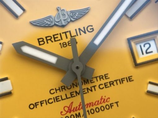 Replica Breitling Avenger II Seawolf PVD GF Yellow Dial Black Nylon Strap A2824 - Image 10