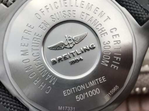 Replica Breitling Avenger II Seawolf PVD GF Yellow Dial Black Nylon Strap A2824 - Image 13