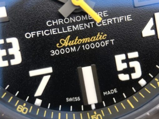 Replica Breitling Avenger II Seawolf PVD GF Black Dial Black Nylon Strap A2824 - Image 10
