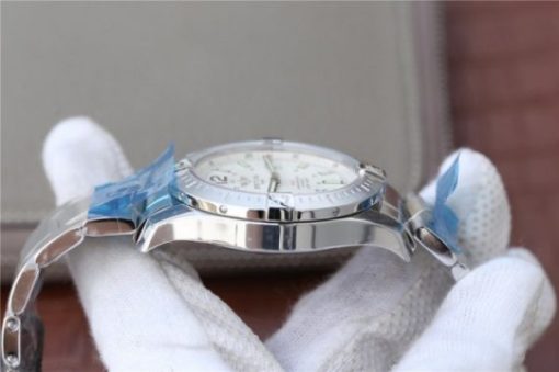 Replica Breitling Colt Automatic 44mm SS GF White Textured Dial SS Bracelet A2824 - Image 8