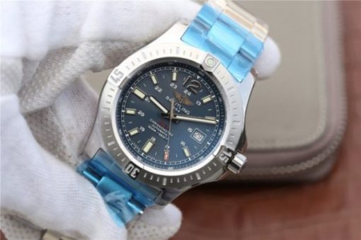 Replica Breitling Colt Automatic 44mm SS GF Blue Textured Dial SS Bracelet A2824 - Image 2