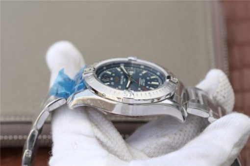 Replica Breitling Colt Automatic 44mm SS GF Blue Textured Dial SS Bracelet A2824 - Image 8