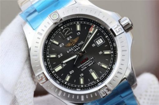Replica Breitling Colt Automatic 44mm SS GF Black Textured Dial SS Bracelet A2824 - Image 3