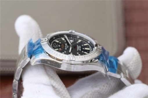 Replica Breitling Colt Automatic 44mm SS GF Black Textured Dial SS Bracelet A2824 - Image 7