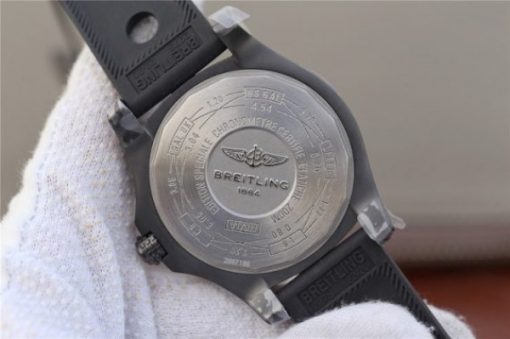 Replica Breitling Avenger BlackBird 44mm DLC GF Titanium Case Black Dial Rubber Strap A2824 - Image 10