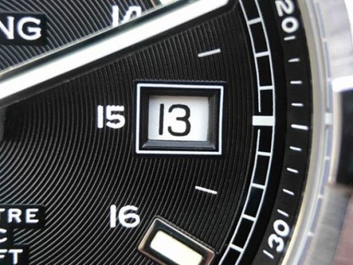 Replica Breitling Colt Automatic 44mm SS GF Black Textured Dial Black Leather Strap A2824 - Image 6