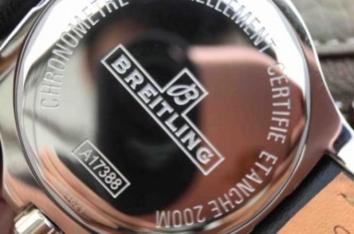 Replica Breitling Colt Automatic 44mm SS GF Black Textured Dial Black Leather Strap A2824 - Image 10