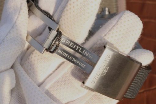 Replica Breitling Avenger Bandit Titanium GF Gray Dial Gray Nylon Strap A7750 - Image 7