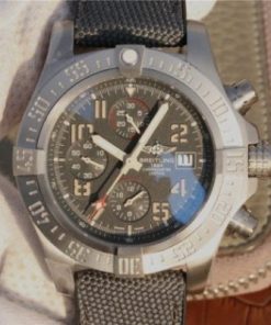 Replica Breitling Avenger Bandit Titanium GF Gray Dial Gray Nylon Strap A7750