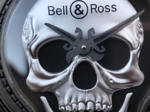 Replica Bell & Ross BR01 Burning Skull Tattoo Watch Silver Dial Brown Leather Strap MIYOTA 9015 - Image 11