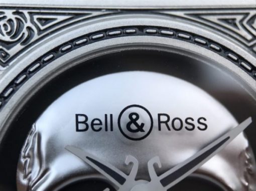 Replica Bell & Ross BR01 Burning Skull Tattoo Watch Silver Dial Black Leather Strap MIYOTA 9015 - Image 9
