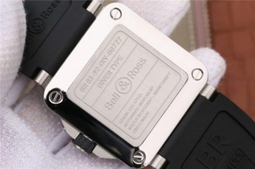 Replica Bell & Ross BR 03-92 Diver SS Black Dial Rubber Strap MIYOTA 9015 - Image 9