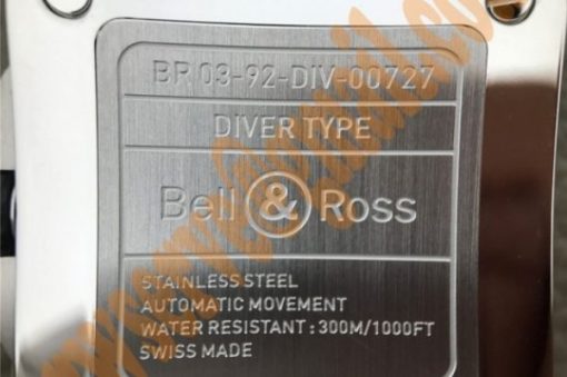 Replica Bell & Ross BR 03-92 Diver SS Black Dial Rubber Strap MIYOTA 9015 - Image 10