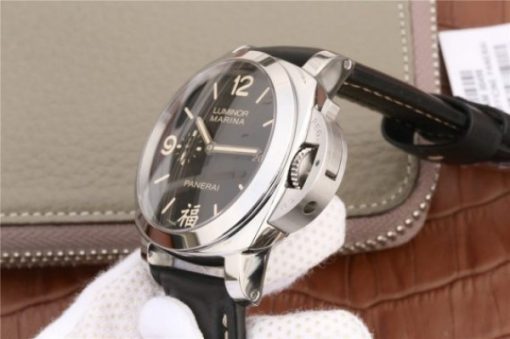 Replica Panerai PAM498 VSF Black Dial Leather Strap P.9000 - Image 7