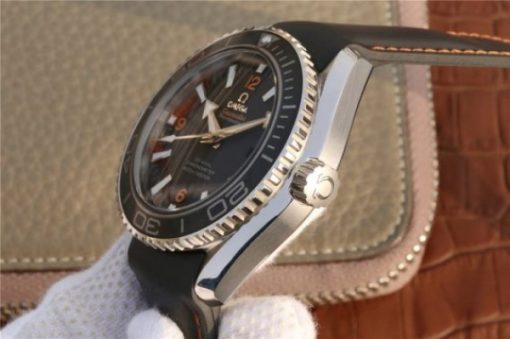 Replica Omega Planet Ocean Professional Ceramic Bezel 45mm OMF Orange Marker Rubber Strap A8500 - Image 7