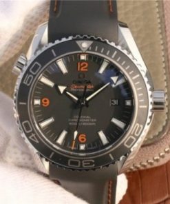 Replica Omega Planet Ocean Professional Ceramic Bezel 45mm OMF Orange Marker Rubber Strap A8500