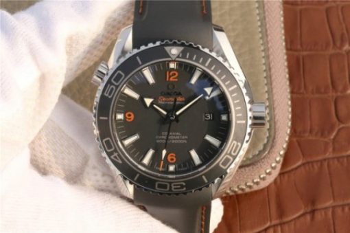Replica Omega Planet Ocean Professional Ceramic Bezel 45mm OMF Orange Marker Rubber Strap A8500