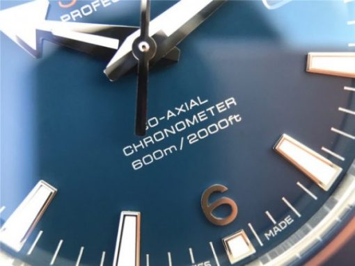 Replica Omega Planet Ocean Professional Blue Liquidmetal Bezel 45mm OMF Rubber Strap A8500 - Image 5