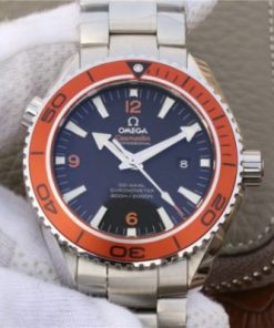 Replica Omega Planet Ocean Professional Orange Bezel 45mm OMF SS Bracelet A8500
