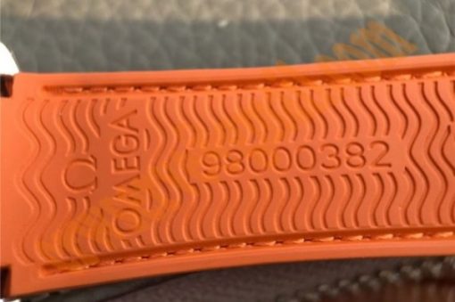 Replica Omega Planet Ocean Professional Orange Bezel 45mm OMF Rubber Strap A8500 - Image 13