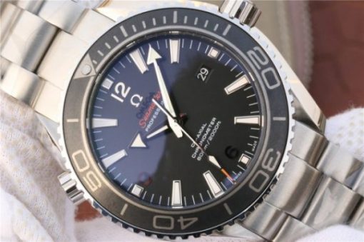 Replica Omega Planet Ocean Professional Ceramic Bezel 45mm OMF SS Bracelet A8500 - Image 3