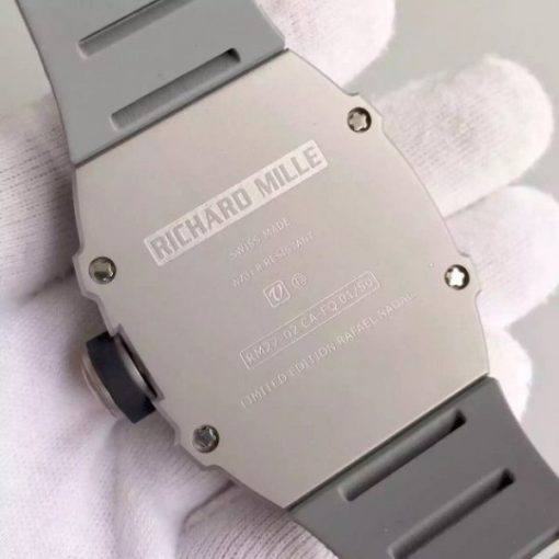 Replica Richard Mille RM027 SS Skeleton Dial Gray Rubber Strap 6T51 - Image 6