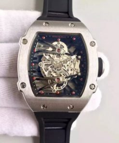Replica Richard Mille RM027 SS Skeleton Dial Black Rubber Strap 6T51