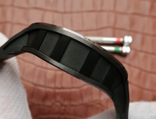 Replica Richard Mille RM055 Black Ceramic RG Inner Bezel Skeleton Dial Black Rubber Strap MIYOTA8215 - Image 5
