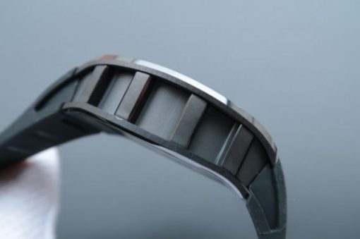 Replica Richard Mille RM 052 Skull Watch Black Ceramic Skeleton Dial Black Rubber Strap MIYOTA8215 - Image 4