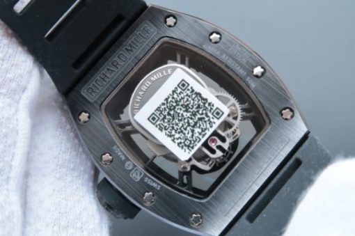 Replica Richard Mille RM 052 Skull Watch Black Ceramic Skeleton Dial Black Rubber Strap MIYOTA8215 - Image 6