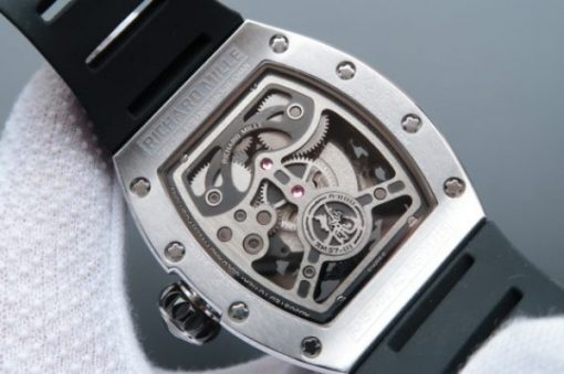 Replica Richard Mille RM057 Dragon Phoenix SS Case RG Dragon Dial Black Rubber Strap - Image 5