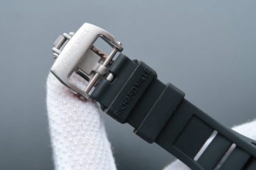 Replica Richard Mille RM057 Dragon Phoenix SS Case RG Dragon Dial Black Rubber Strap - Image 6
