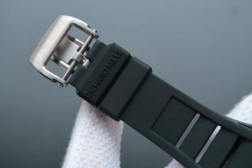 Replica Richard Mille RM038 SS Black Inner Bezel Skeleton Dial Black Rubber Strap Jap Quartz - Image 7