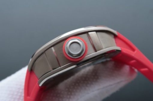 Replica Richard Mille RM038 SS Red Inner Bezel Skeleton Dial Red Rubber Strap Jap Quartz - Image 4