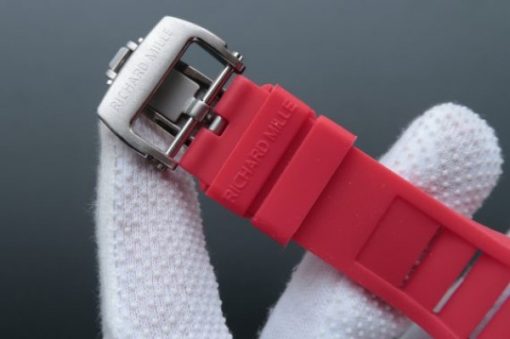 Replica Richard Mille RM038 SS Red Inner Bezel Skeleton Dial Red Rubber Strap Jap Quartz - Image 7