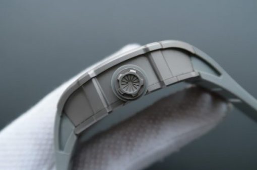 Replica Richard Mille RM027 SS Skeleton Dial Gray Inner Bezel Gray Rubber Strap 6T51 - Image 4