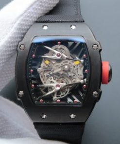 Replica Richard Mille RM027-2 PVD Skeleton Dial Black Nylon Strap 6T51